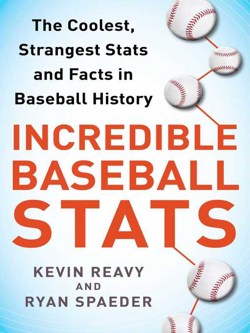 Title details for Incredible Baseball Stats: the Coolest, Strangest Stats and Facts in Baseball History by Kevin Reavy - Wait list
